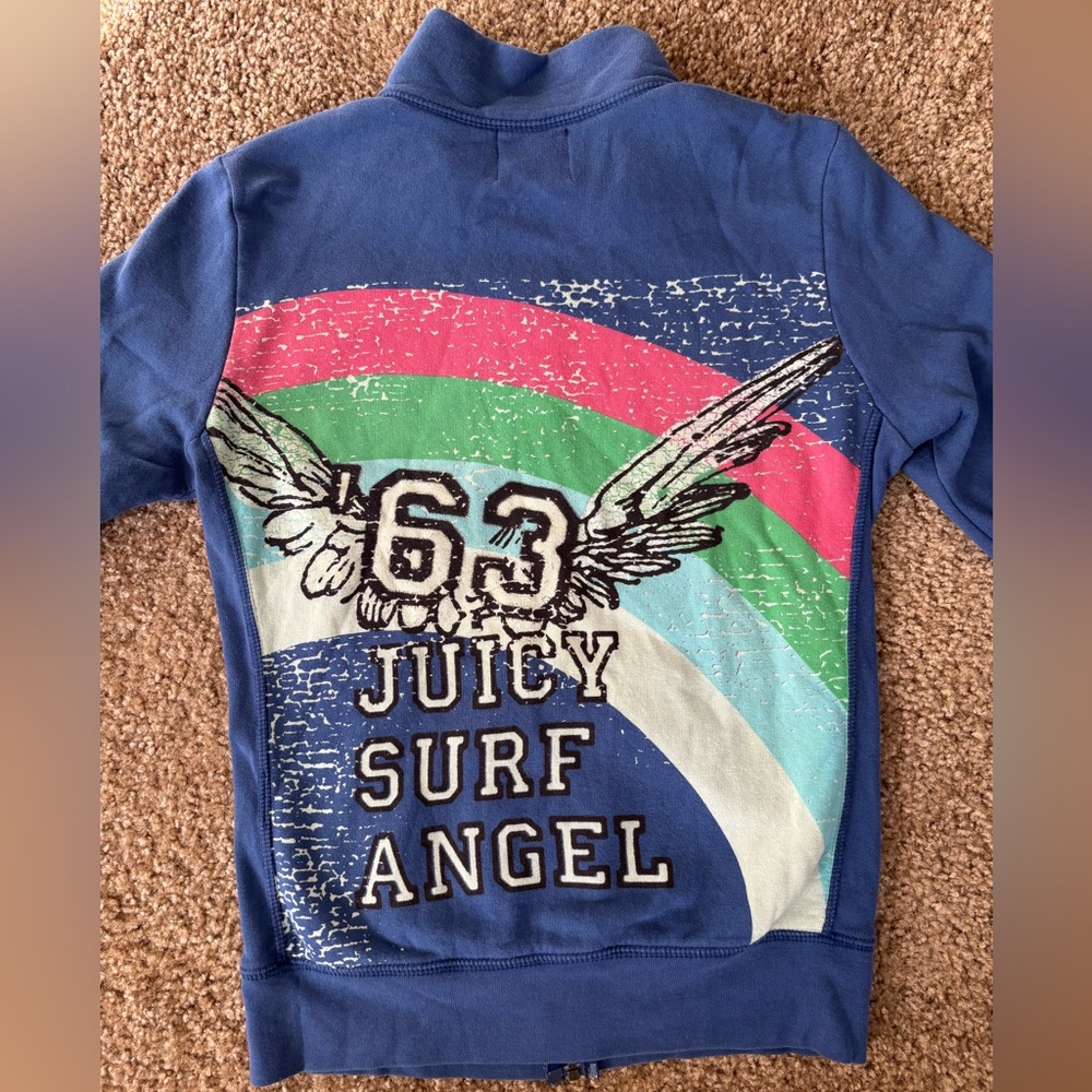 Blue Juicy Surf Angel Sweatshirt